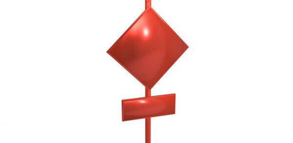 signboard 3D isolate background