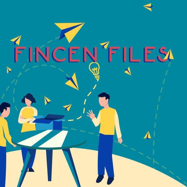 Conceptual caption Fincen Files, Business overview Transactions in financial assets and liabilities