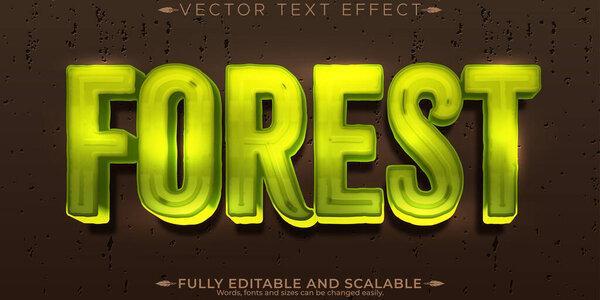 Forest text effect, editable movie and epic text style