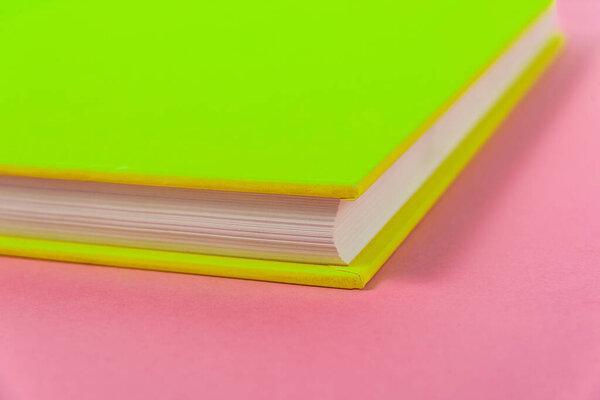 Book over background - closeup detail