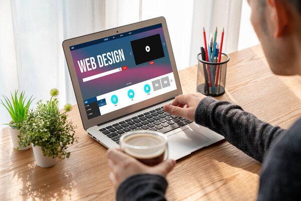 Website design software provide modish template for online retail business and e-commerce