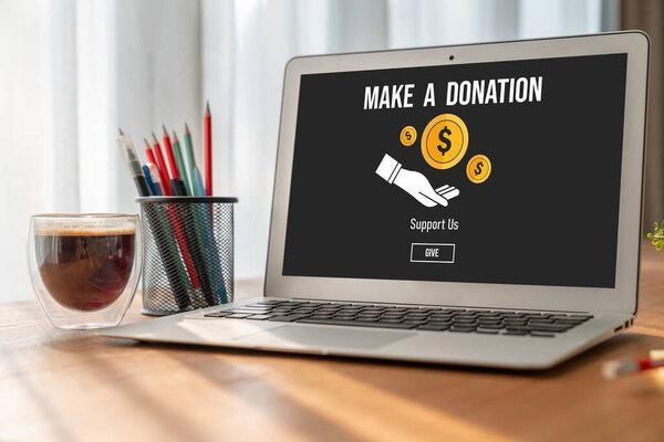 Online donation platform offer modish money sending system for people to transfer on the internet