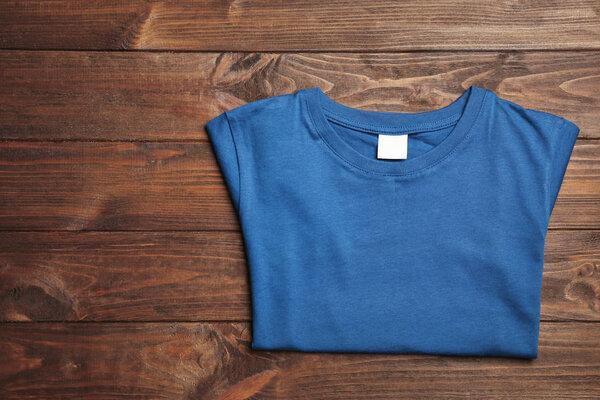 Blank blue t-shirt 
