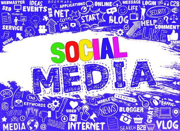 Social Media, Social Media Background Design