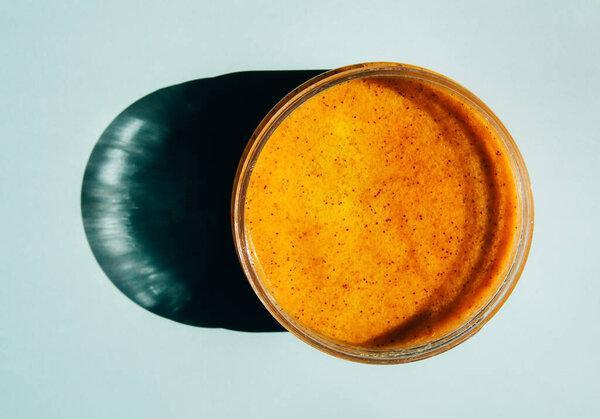 Container of natural body skin care product