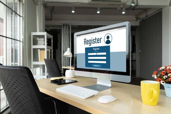 Online registration form for modish form filling on the internet website