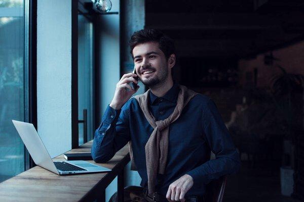 Man in cafe 