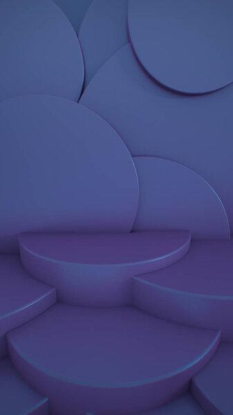 Creative social network. Trendy background design. Product demonstration podium. Media promotion. 3d illustration Social stories template. stories Showcase. Market trade.