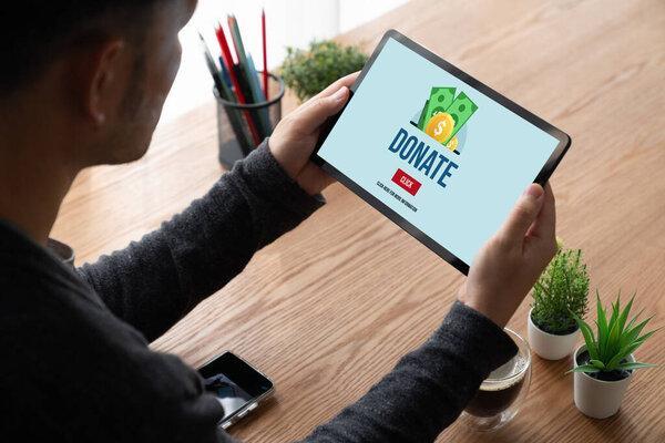 Online donation platform offer modish money sending system for people to transfer on the internet