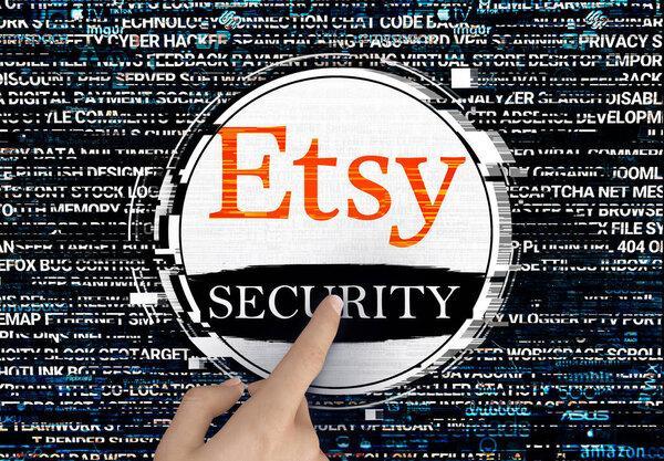  用于社交媒体和新闻网站的etsy安全性、标志设计