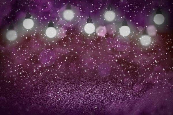nice brilliant abstract background light bulbs with sparks fly defocused bokeh - festive mockup texture with blank space for your content