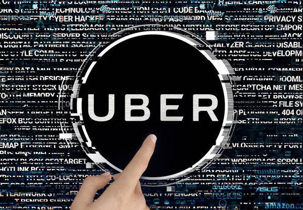 uber, logo design for use on social media and news sites
