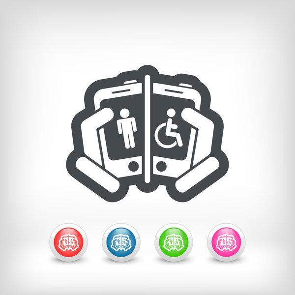 Disabled social network