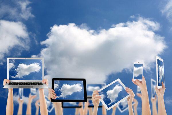 Cloud computing concept