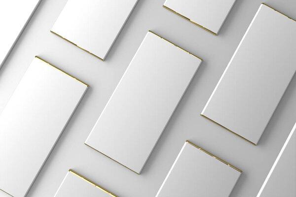 Bar Chocolate Packaging Mockup 3D Rendering